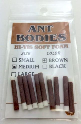 Wapsi Foam Ant Bodies 10 Pack cinnamon