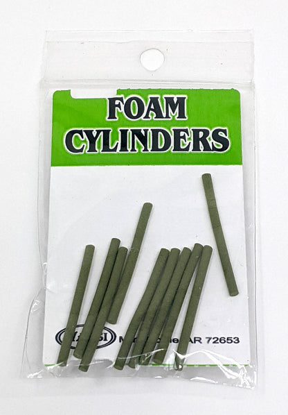 Wapsi Foam Cylinders Olive / 1/16" Chenilles, Body Materials