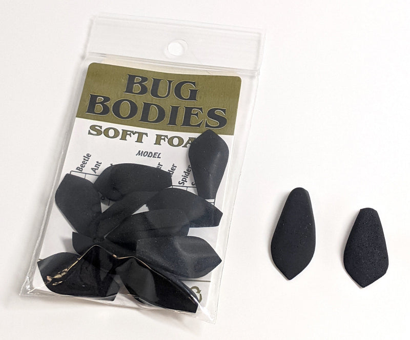 Wapsi Foam Spider Bug Bodies (12 pk) Black / 4 Chenilles, Body Materials