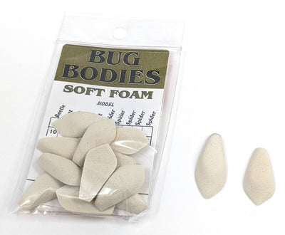 Wapsi Foam Spider Bug Bodies (12 pk) White / 4 Chenilles, Body Materials