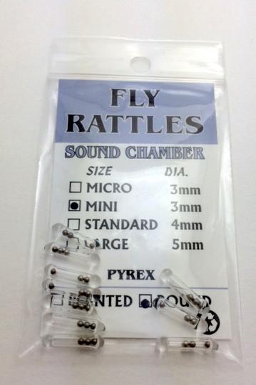 Wapsi Glass Fly Rattle Fly Tying Rounded End
