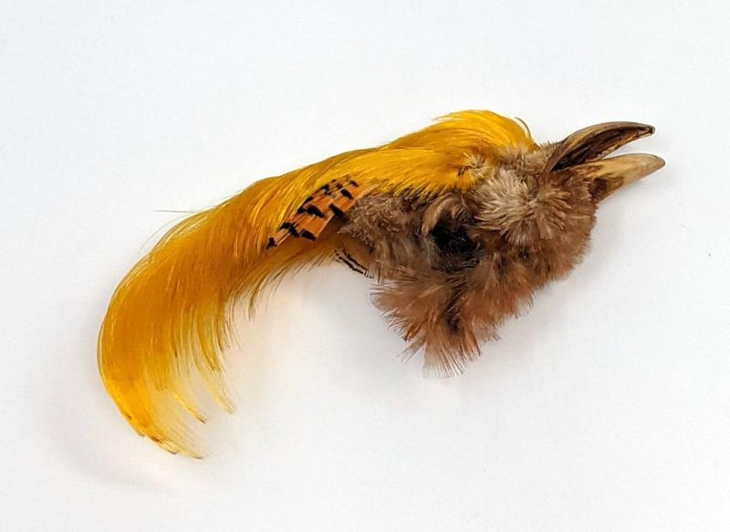 Wapsi Golden Pheasant Crest Natural Saddle Hackle, Hen Hackle, Asst. Feathers