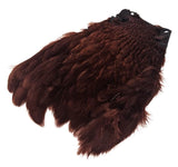 Wapsi Hen Neck Brown Saddle Hackle, Hen Hackle, Asst. Feathers