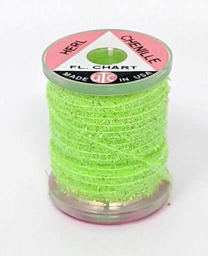 Wapsi Herl Chenille Fl. Chartreuse / Micro Chenilles, Body Materials