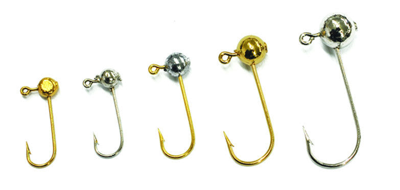 Wapsi Jig Heads Ball Style Gold / 1/124 Hooks