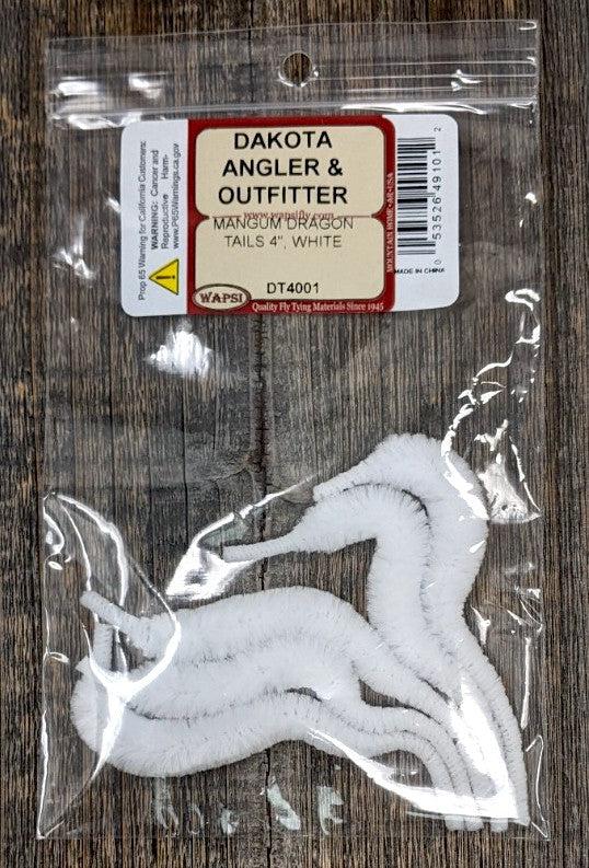 Wapsi Mangum Dragon Tail White / Micro 4" Chenilles, Body Materials