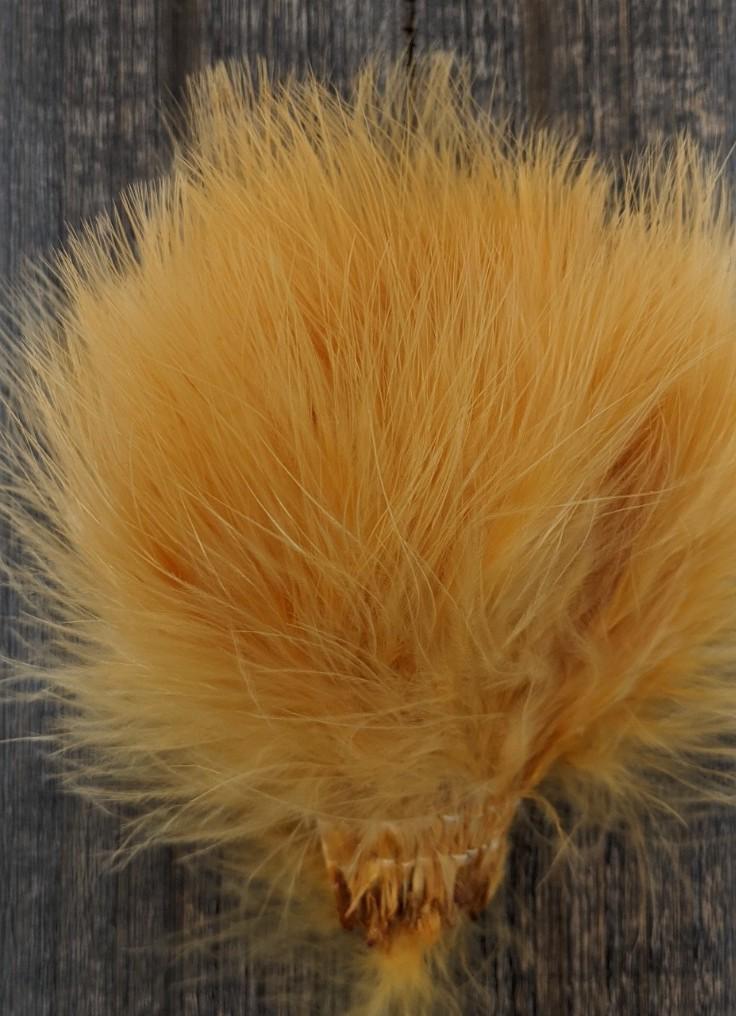 Wapsi Marabou Blood Quills Amber Saddle Hackle, Hen Hackle, Asst. Feathers