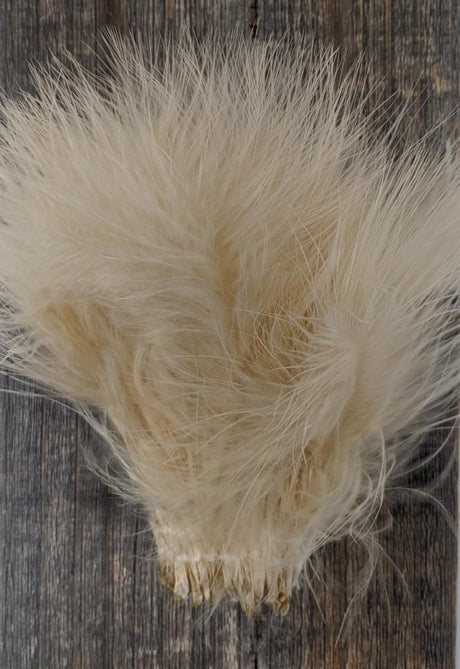 Wapsi Marabou Blood Quills Cream Saddle Hackle, Hen Hackle, Asst. Feathers