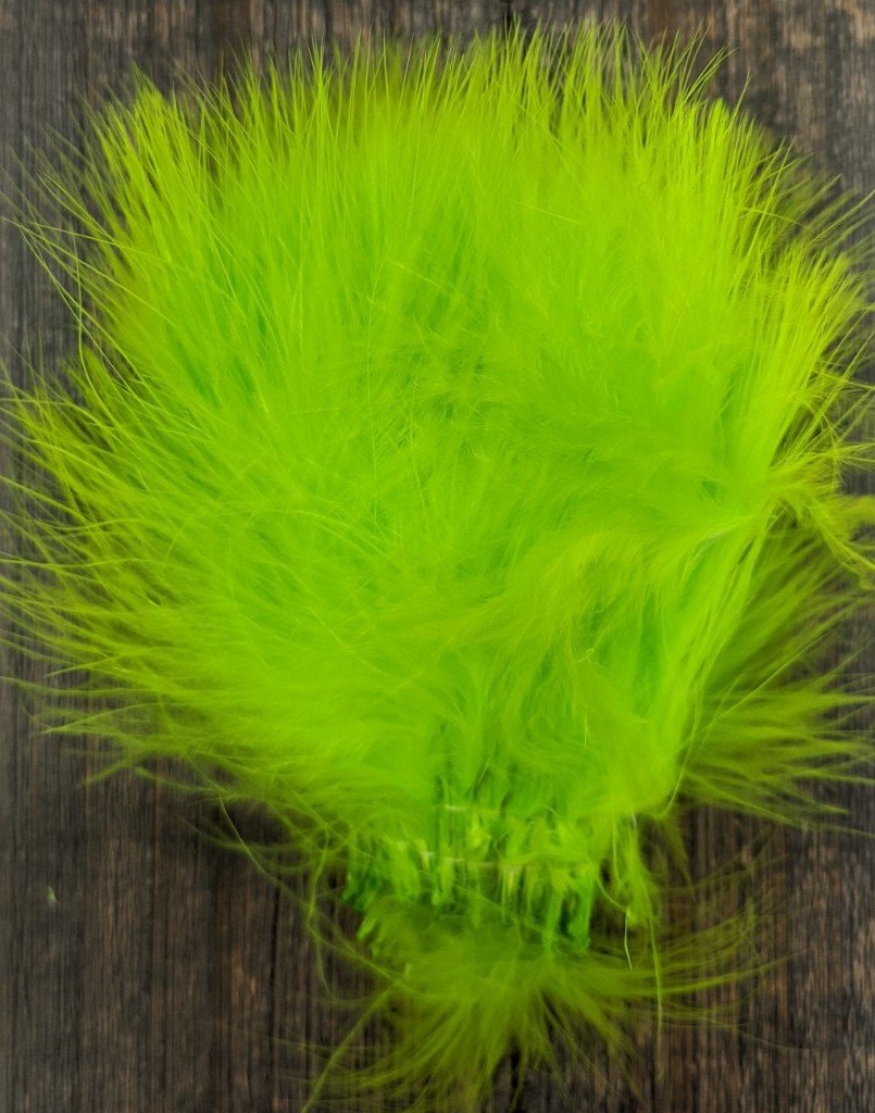 Wapsi Marabou Blood Quills Fl. Chart Saddle Hackle, Hen Hackle, Asst. Feathers