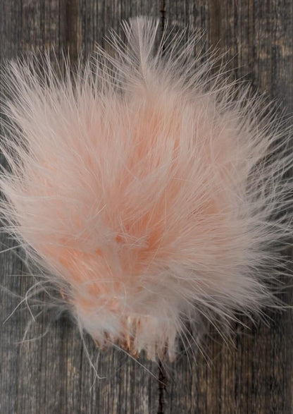 Wapsi Marabou Blood Quills Peach Saddle Hackle, Hen Hackle, Asst. Feathers