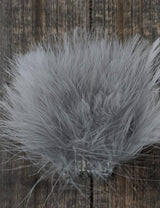 Wapsi Marabou Blood Quills Pearl Gray Saddle Hackle, Hen Hackle, Asst. Feathers