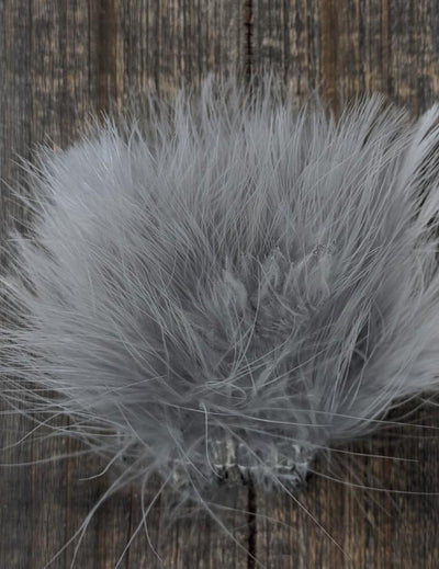 Wapsi Marabou Blood Quills Pearl Gray Saddle Hackle, Hen Hackle, Asst. Feathers
