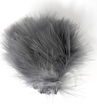 Wapsi Marabou Blood Quills Shad Gray Saddle Hackle, Hen Hackle, Asst. Feathers
