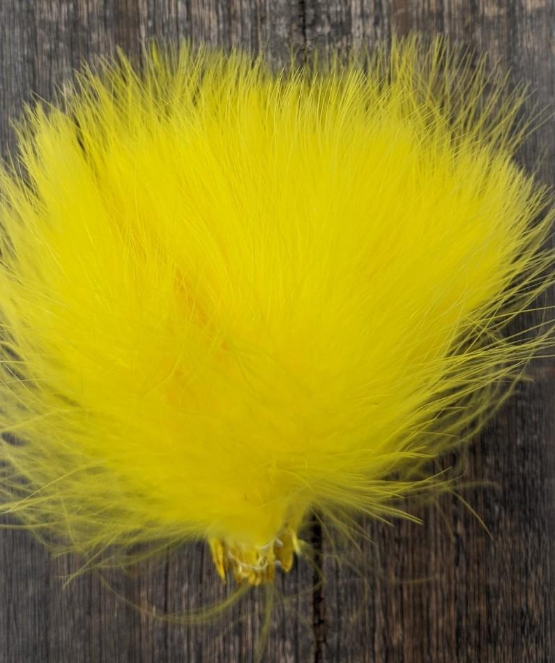 Wapsi Marabou Blood Quills Yellow Saddle Hackle, Hen Hackle, Asst. Feathers