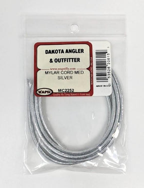 Wapsi Mylar Cord Silver / Medium Chenilles, Body Materials