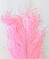 Wapsi Ostrich Plumes Pink Saddle Hackle, Hen Hackle, Asst. Feathers