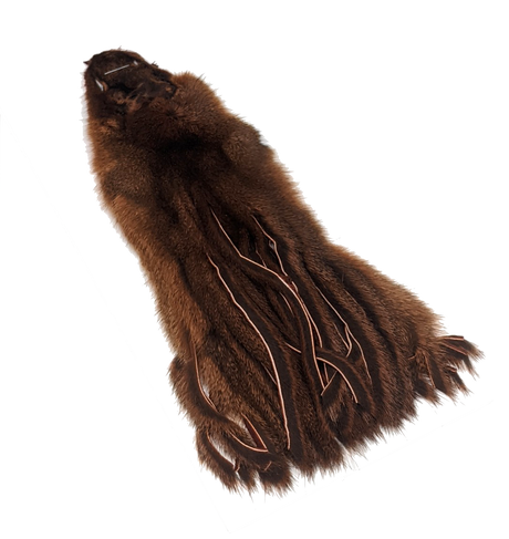 Wapsi Pine Squirrel Skin Zonked Rust Hair, Fur
