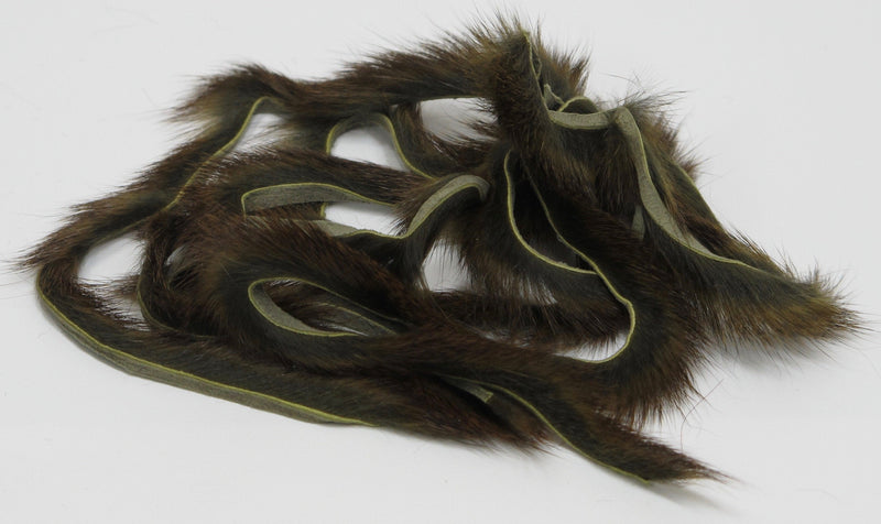 Wapsi Pine Squirrel Zonker Sculpin Olive Hair, Fur