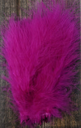 Wapsi Select Marabou Plumes Fl. Cerise Saddle Hackle, Hen Hackle, Asst. Feathers