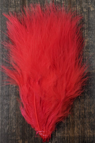 Wapsi Select Marabou Plumes Fl. Red Saddle Hackle, Hen Hackle, Asst. Feathers