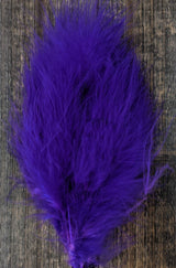 Wapsi Select Marabou Plumes Purple Saddle Hackle, Hen Hackle, Asst. Feathers