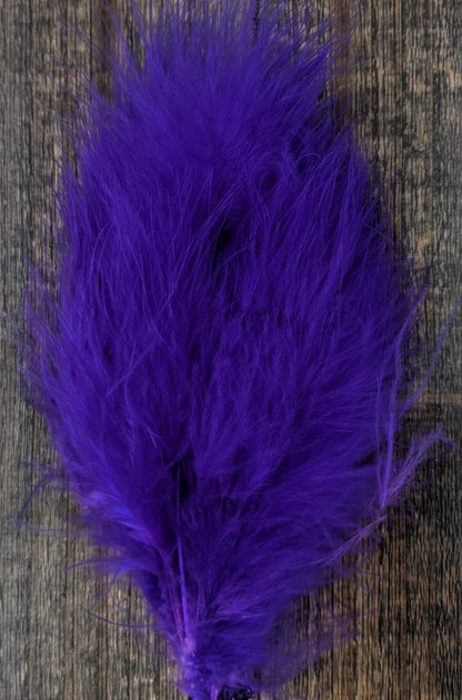 Wapsi Select Marabou Plumes Purple Saddle Hackle, Hen Hackle, Asst. Feathers