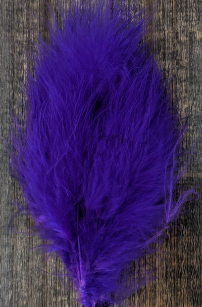 Wapsi Select Marabou Plumes Purple Saddle Hackle, Hen Hackle, Asst. Feathers