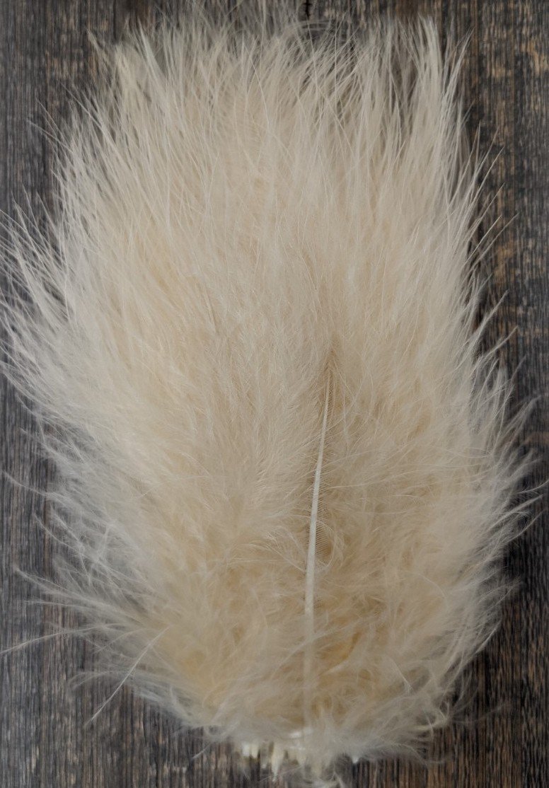 Wapsi Select Marabou Plumes Sand Saddle Hackle, Hen Hackle, Asst. Feathers