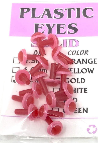 Wapsi Solid Plastic Eyes Pink / 4.5 mm Beads, Eyes, Coneheads
