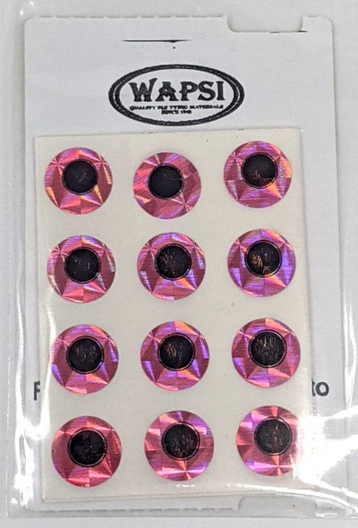 Wapsi Stick-On Eyes Holo Red / 1/4" Beads, Eyes, Coneheads