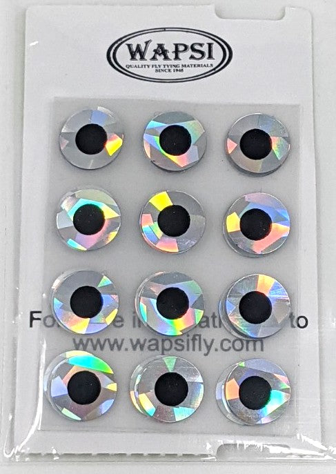 Wapsi Stick-On Eyes Holo Silver / 5/16" Beads, Eyes, Coneheads