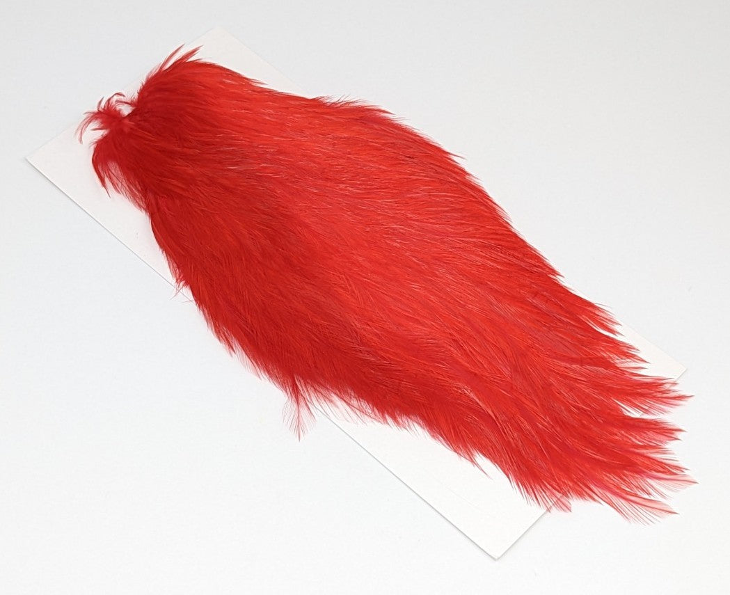 Wapsi Streamer Rooster Neck Fl Red Saddle Hackle, Hen Hackle, Asst. Feathers