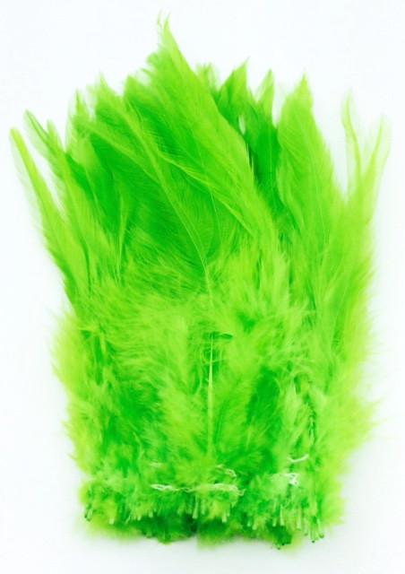 Wapsi Strung Saddle Hackle 1/4 oz Fl Chartreuse 