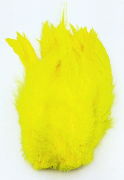 Wapsi Strung Saddle Hackle 1/4 oz Yellow