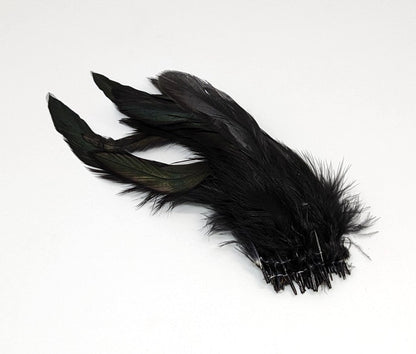 Wapsi Strung Schlappen Black Saddle Hackle, Hen Hackle, Asst. Feathers