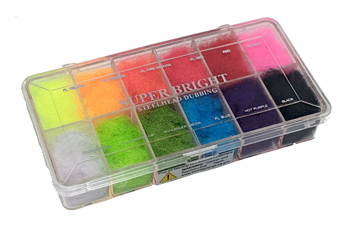 Wapsi Super Bright Dubbing Dispenser #2 Steelhead Dubbing