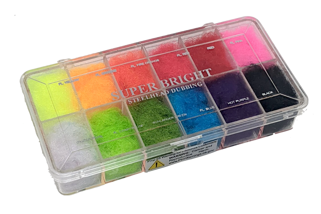 Wapsi Super Bright Dubbing Dispenser #2 Steelhead Dubbing