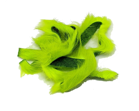 Wapsi Texas Cut Rabbit Zonkers Fl Chartreuse Hair, Fur