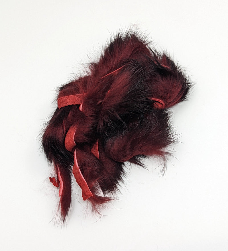 Wapsi Texas Cut Rabbit Zonkers Leech Red Hair, Fur