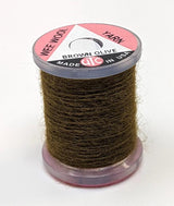 Wee Wool Yarn Brown Olive Chenilles, Body Materials