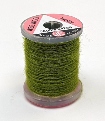 Wee Wool Yarn Caddis Green Chenilles, Body Materials