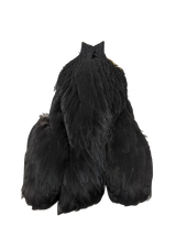 Whiting 4 B Hen Cape Black Saddle Hackle, Hen Hackle, Asst. Feathers