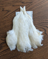 Whiting 4 B Hen Cape White Saddle Hackle, Hen Hackle, Asst. Feathers