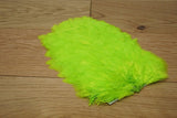 Whiting 4 B Hen Saddle Fl Green Chartreuse Saddle Hackle, Hen Hackle, Asst. Feathers