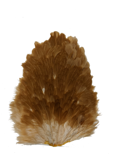 Whiting 4 B Hen Saddle Medium Ginger Saddle Hackle, Hen Hackle, Asst. Feathers