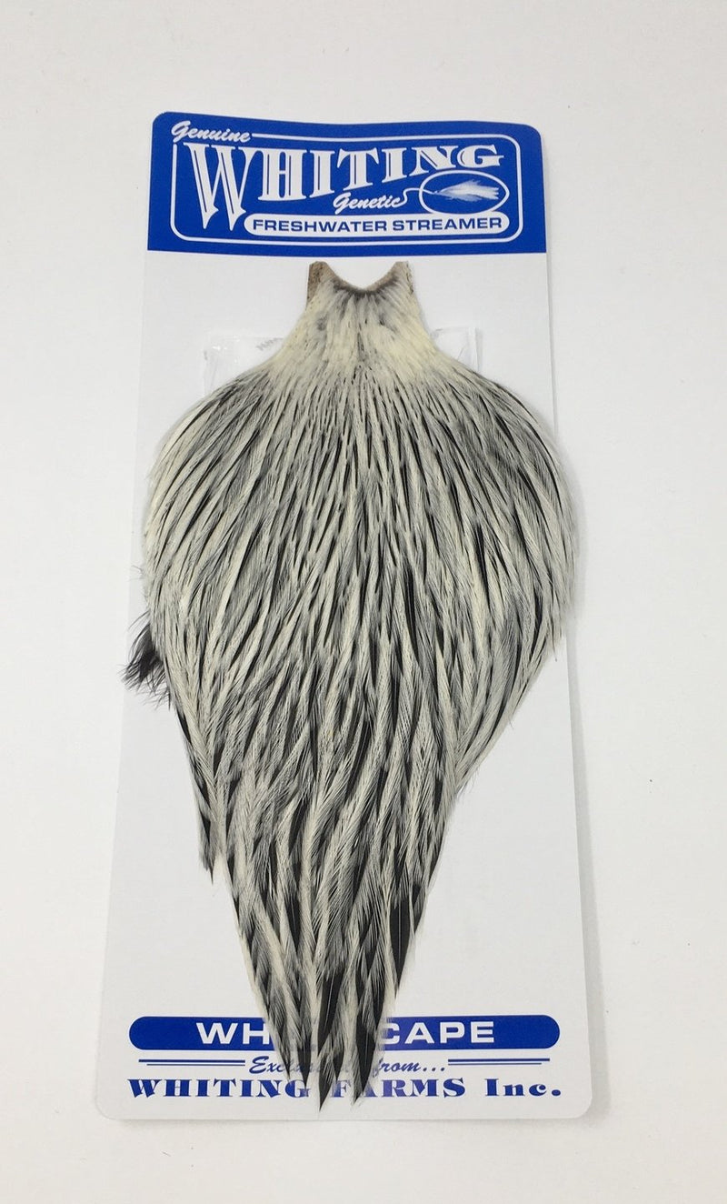Whiting American Freshwater Streamer Cape Badger Saddle Hackle, Hen Hackle, Asst. Feathers