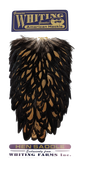 Whiting American Hen Saddle Black laced White Black laced Brown Saddle Hackle, Hen Hackle, Asst. Feathers