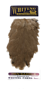 Whiting American Hen Saddles Saddle Hackle, Hen Hackle, Asst. Feathers