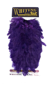 Whiting American Hen Saddles Purple Saddle Hackle, Hen Hackle, Asst. Feathers