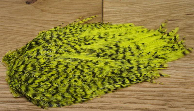 Whiting American Streamer Pack Grizzly Fl Yellow Chartruese Saddle Hackle, Hen Hackle, Asst. Feathers